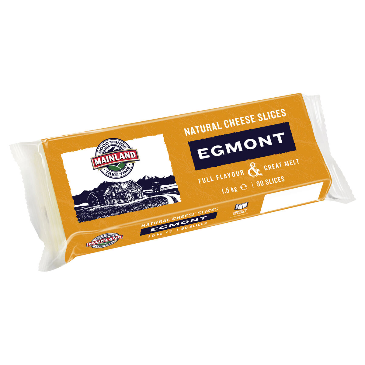 Cheese, Sliced Egmont 1.5kg Mainland (90) (GF) (H)