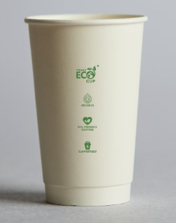 Truly Eco Cup Double Wall & White