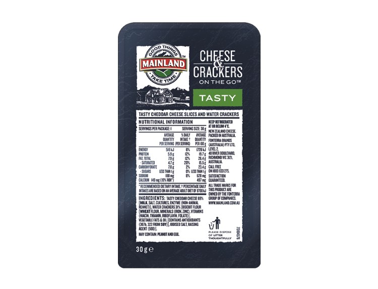 Mainland Cheese & Crackers On The Go Tasty