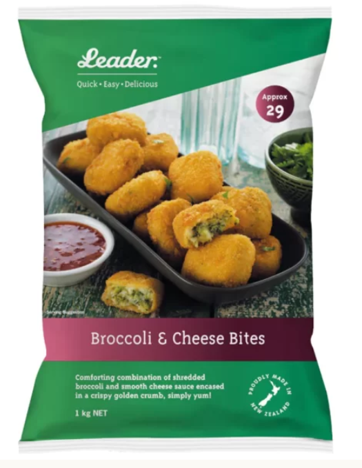 Leader Bites Broccoli & Cheese