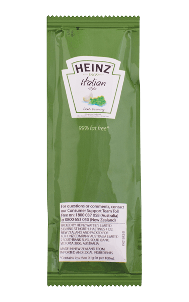 Dressing**Italian Portion Control Heinz 200x12ml