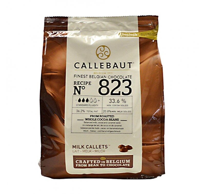 Chocolate, Finest Belgian Milk Callets 33.6% 2.5Kg Callebaut (H)
