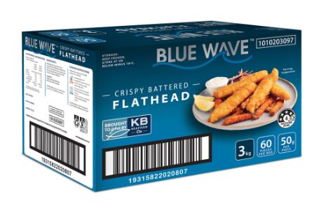 Flathead, Crispy Battered 60x50gm Blue Wave 3Kg (I)