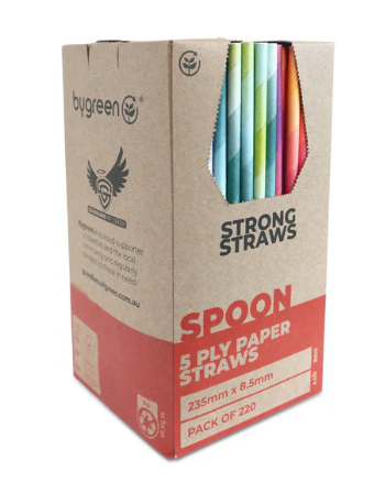 Bygreen Paper Straws 5-Ply Mixed Colours