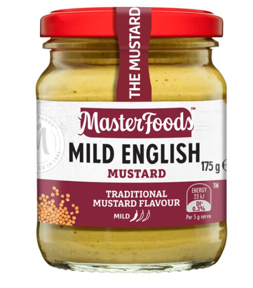Mustard**Mild English 6x175g Masterfoods