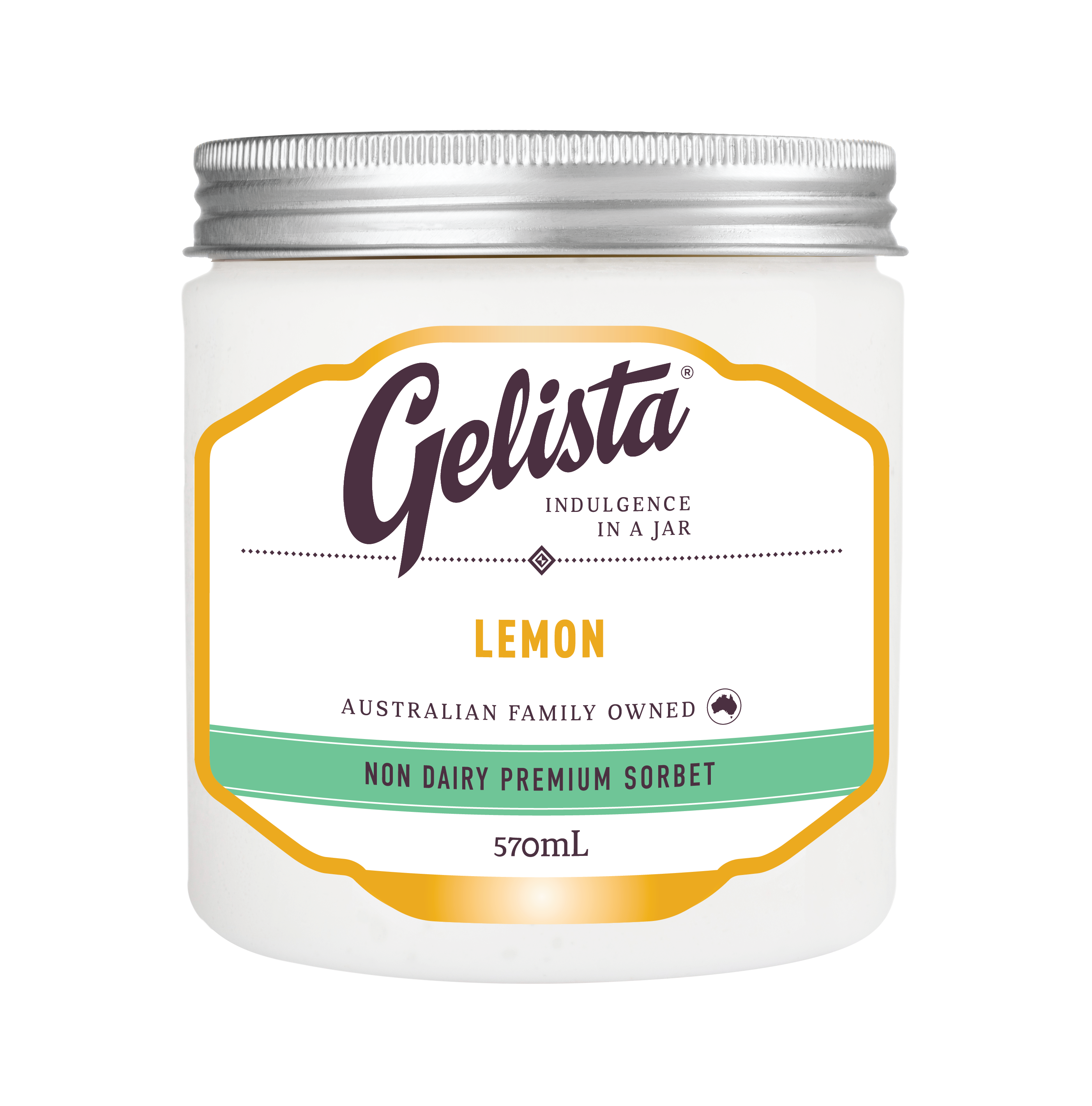 Gelista Non Dairy Sorbet Lemon