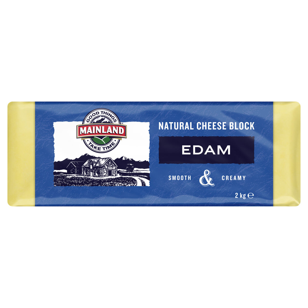 Cheese, Edam Block 2kg, Mainland