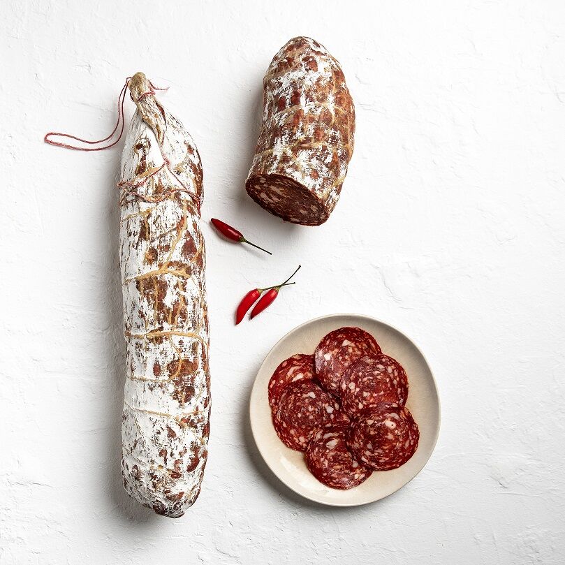 Salami, Sopressata Hot Large RW (Approx 2.5Kg) Artisan Salumi Puopolo (GF)