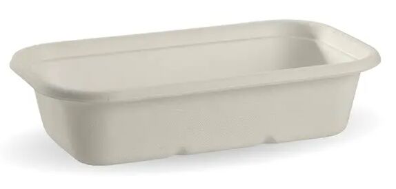 Container 1000ml White Plant Fibre Takeaway 10X50 Biopak