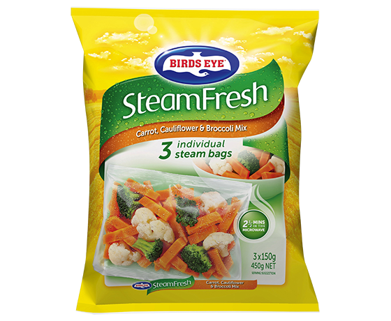 Birds Eye SteamFresh Carrot, Cauliflower & Broccoli Mix