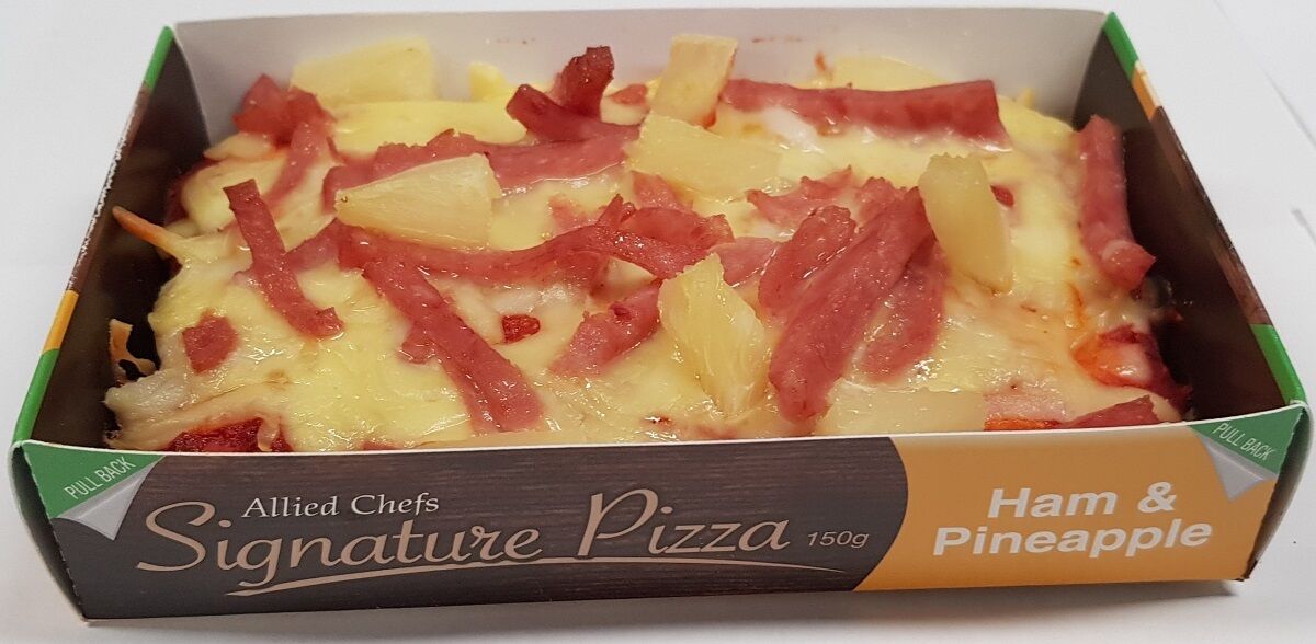 Pizza Slab, Ham & Pineapple 24x150g Stone Baked Allied Chefs