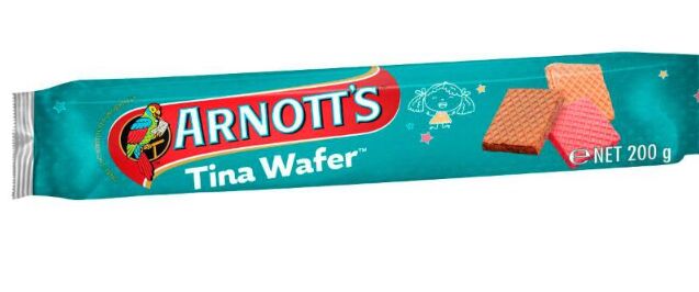 Biscuits**Tina Wafer 25x200gm Arnott’s