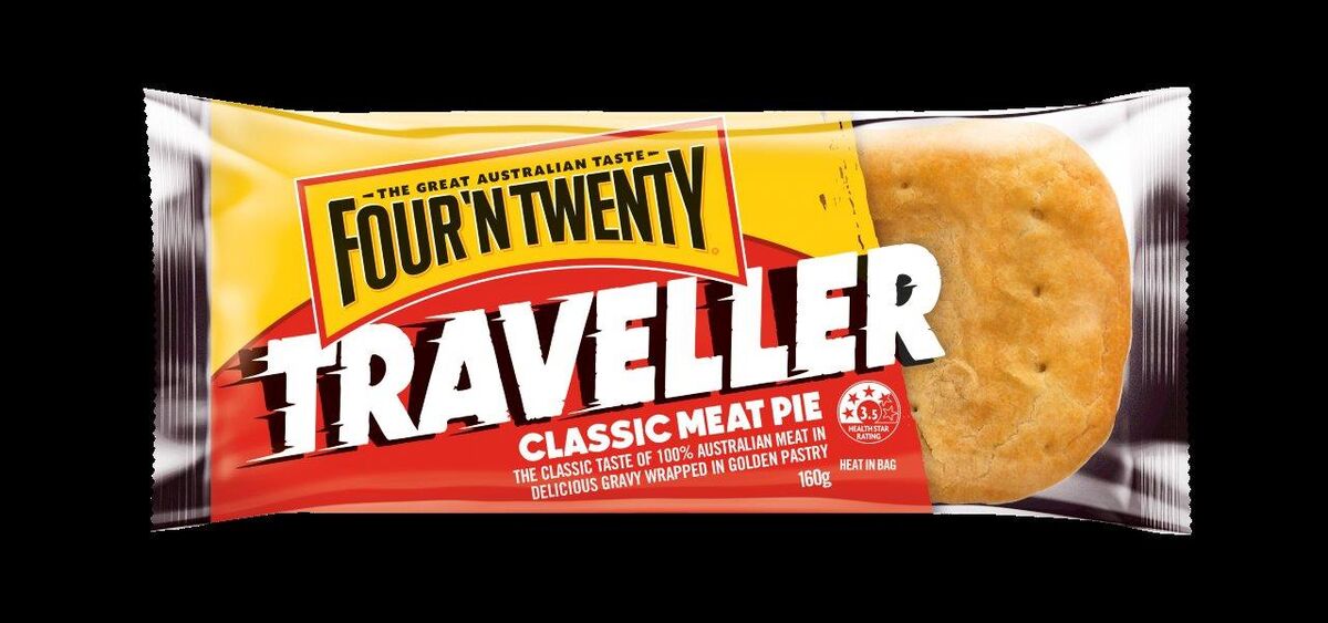 Pies, Traveller Beef Wrapped 24x160gm 4’N’20