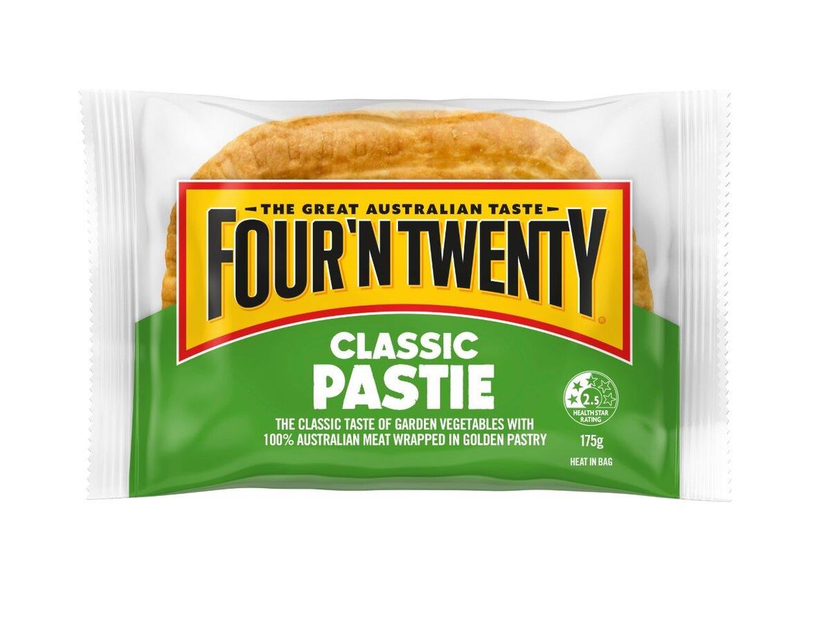 Pasties, Aussie Wrapped 12x175gm 4’N’20