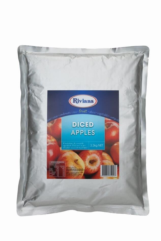 Apple, Diced Pouch 3.2Kg Riviana (VG)