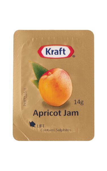 Jam, Apricot 75x14gm Kraft Portions