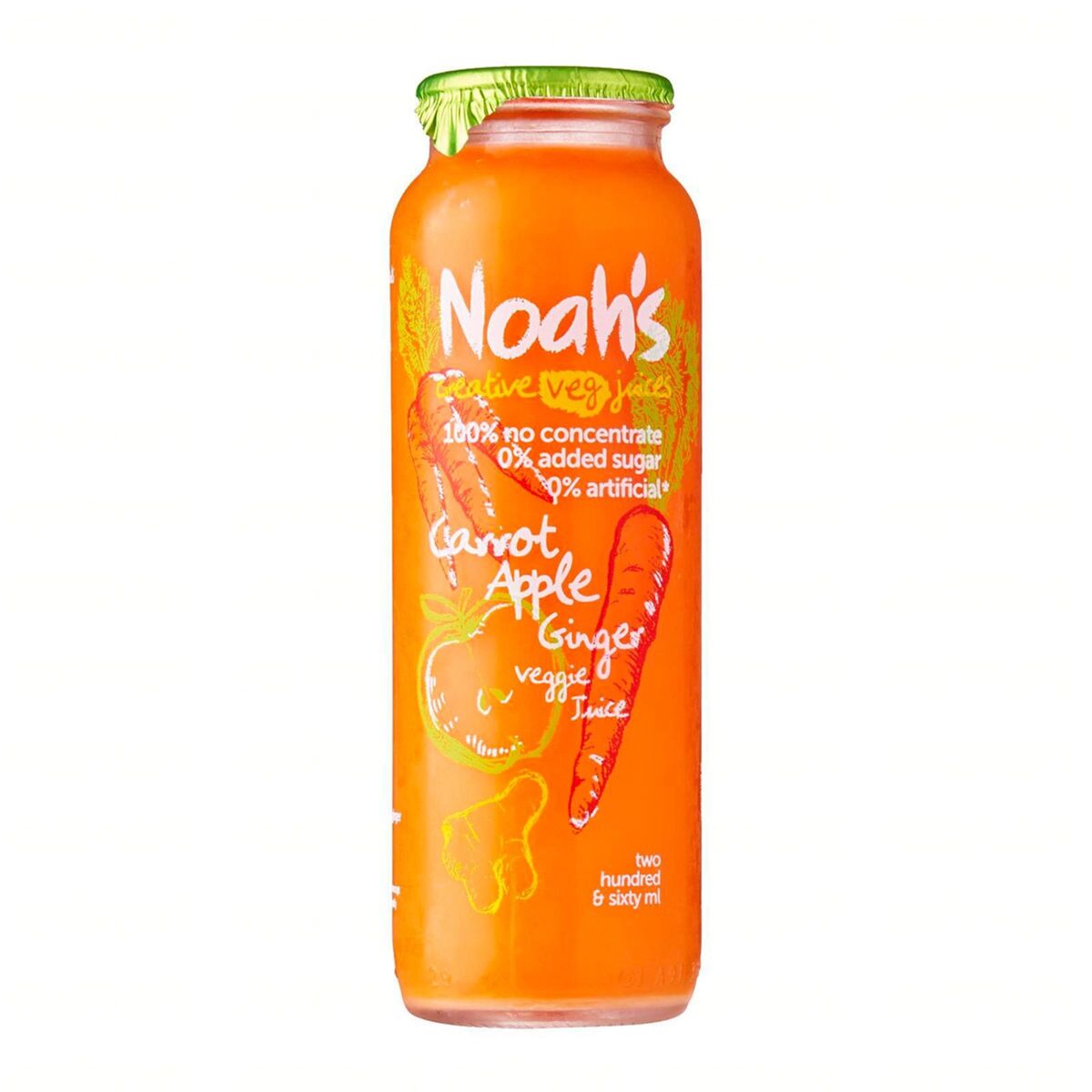 Juice, Noah’s Carrot, Apple and Ginger 12x260ml