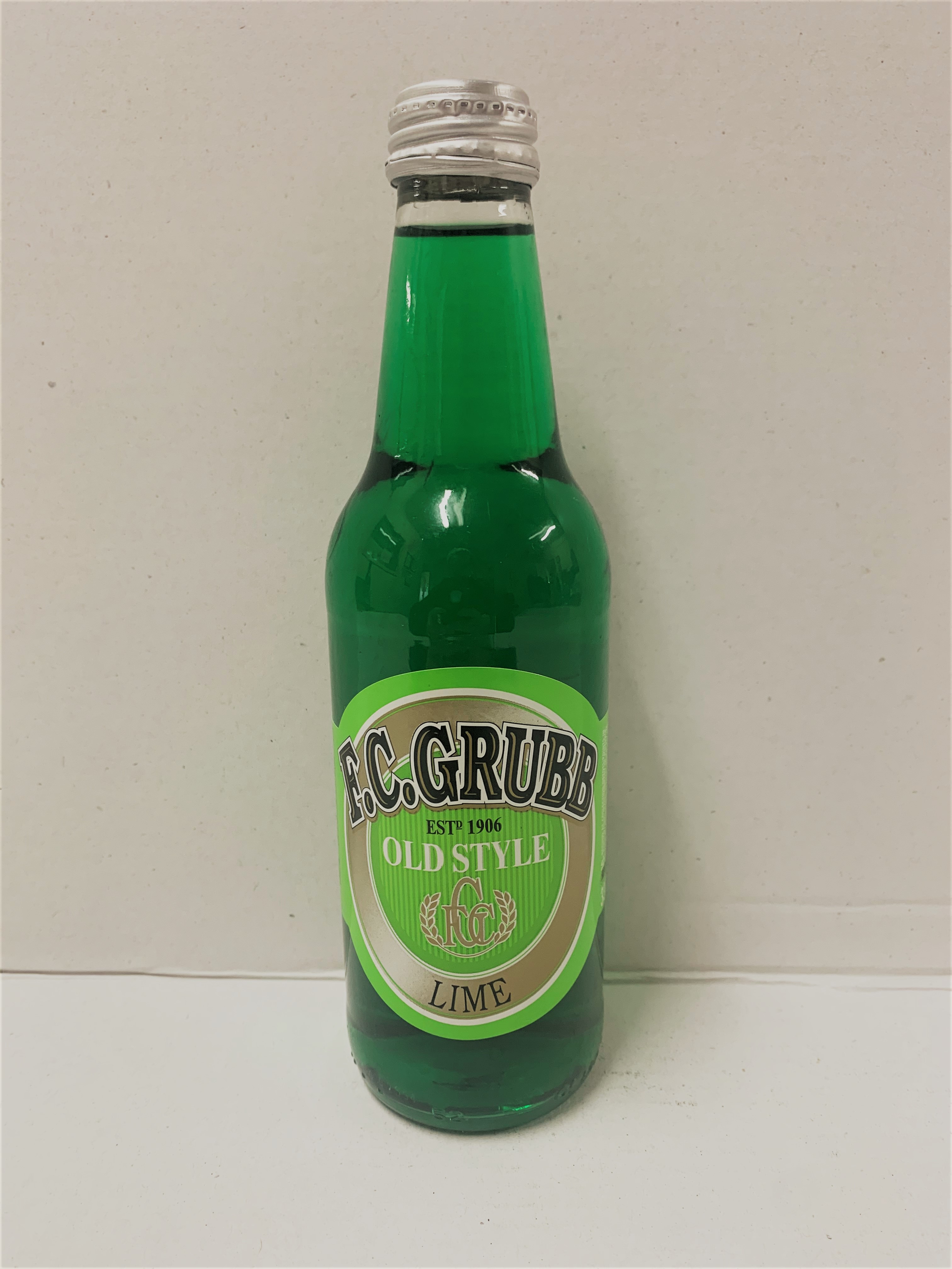 F.C. Grubb Lime Soft Drink Old Style
