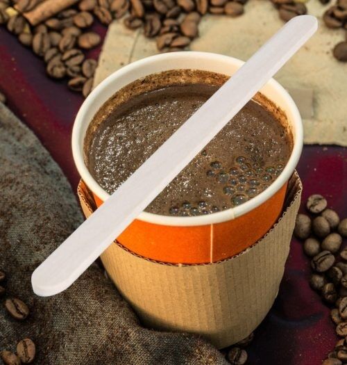 Coffee Stirrer, Wooden 114mm (1000) One Tree