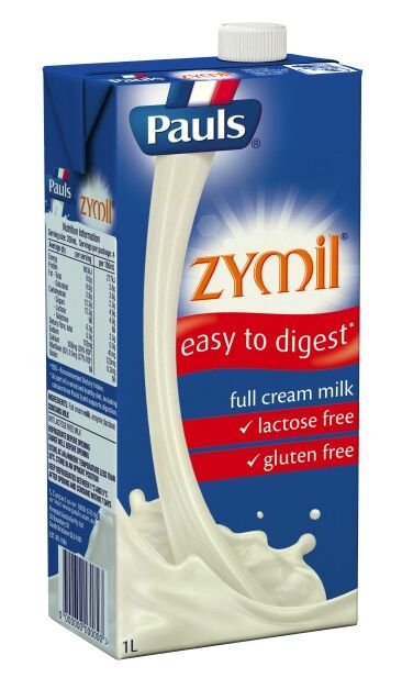 Milk, Zymil Lactose Free Full Cream UHT 12x1Lt CTN Pauls
