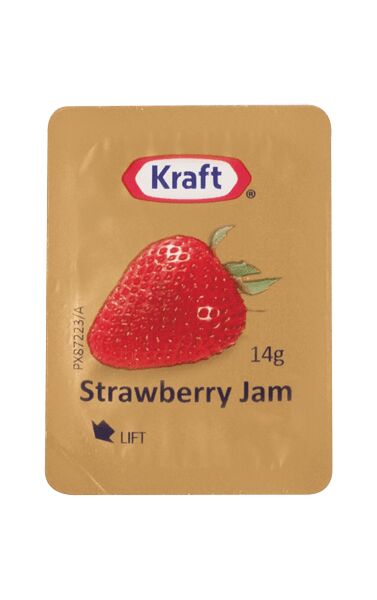 Jam, Strawberry 75x14gm Kraft Portions