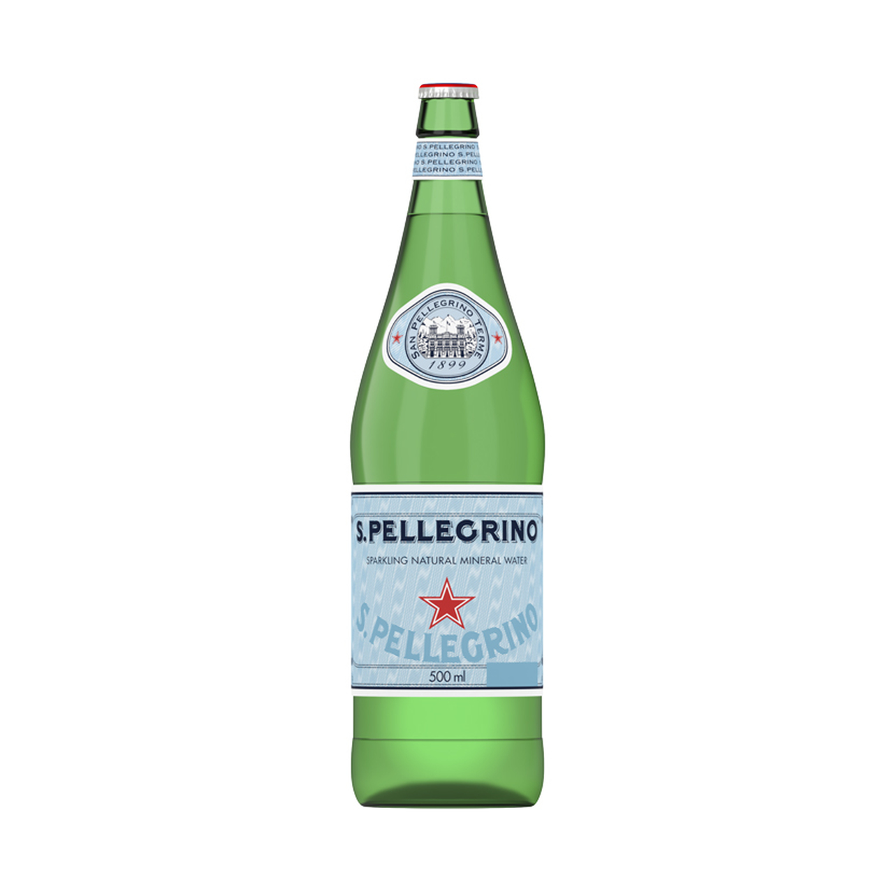 S.Pellegrino Sparkling Mineral Water Glass Bottle