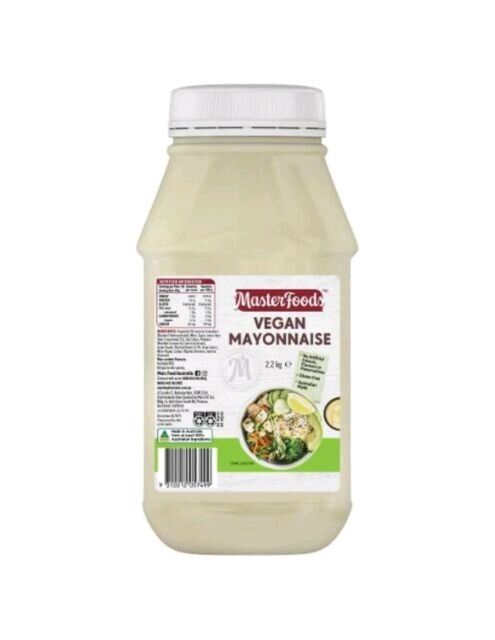 Mayonnaise, Vegan Gluten Free 2.2kg Masterfoods (VG) (GF)