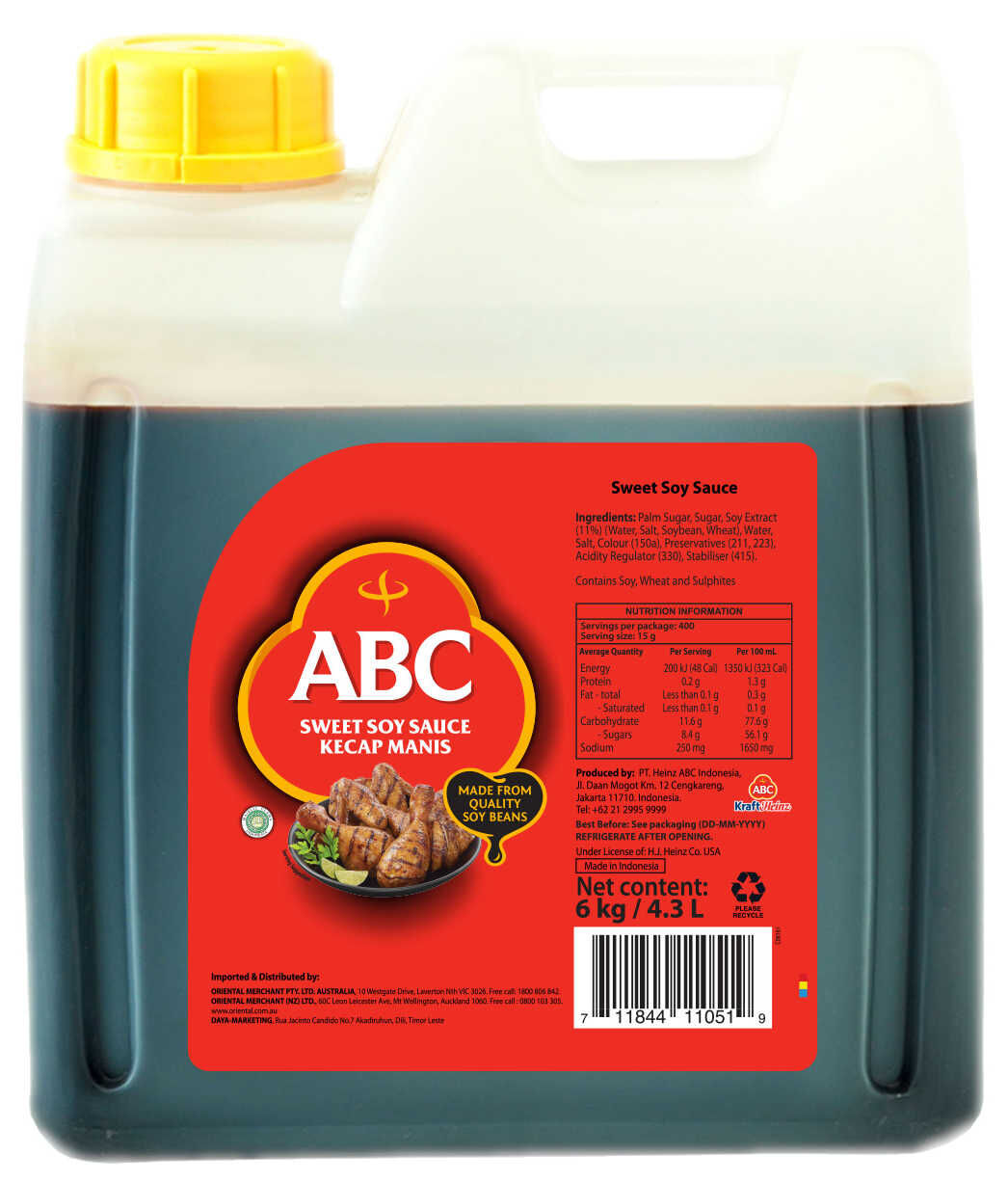 Sauce, Soy Sweet 6kg ABC (VG) (H)