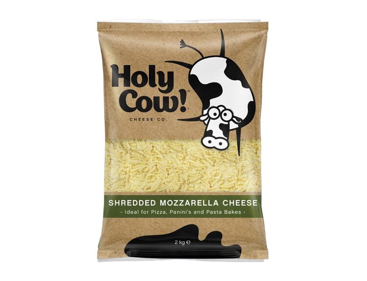 Cheese, Shredded Mozzarella 2kg Holy Cow (3112117) (H)