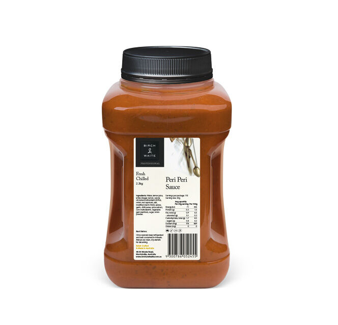 Sauce, Peri Peri 2.2kg Birch & Waite (VG) (GF) (H)