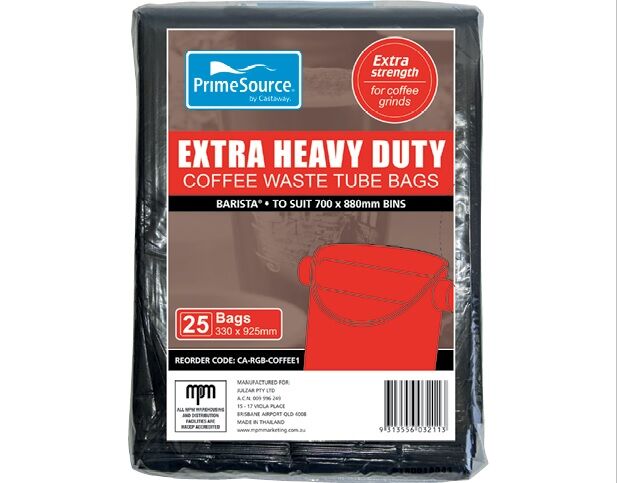 Garbage Bags**Extra Heavy Duty Coffee Waste Tube (200) Barista Prime Source