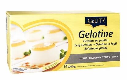 Gelatine, Sheets 1Kg Titanium Gelita