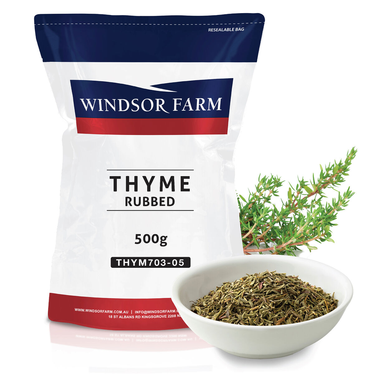 Thyme Rubbed 500gm Windsor Farm