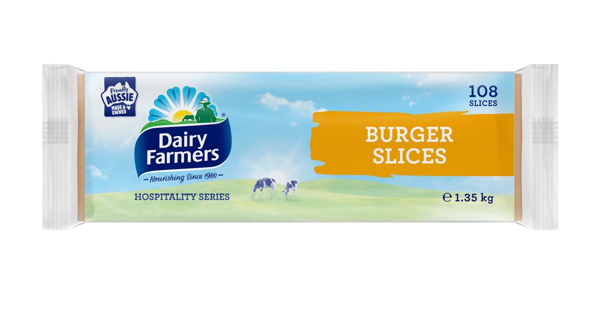 Cheese, Burger Slices 1.35kg Dairy Farmers (108) (H)