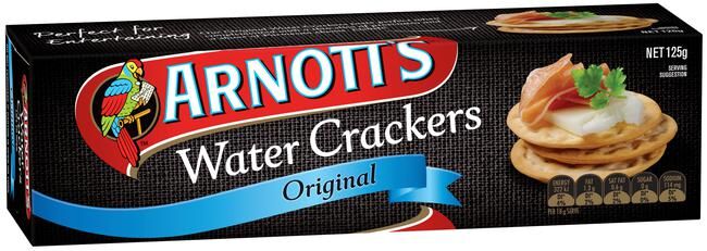 Biscuits, Water Crackers 125gm Original Arnotts