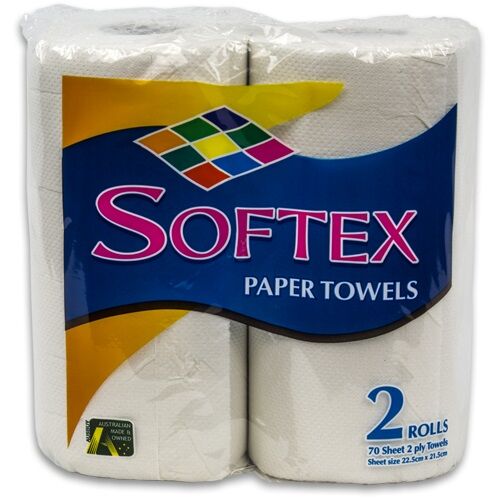 Paper Towel, Twin Pack (70s) Perforated