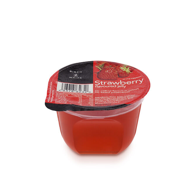 Dessert, Jelly Strawberry 45x110gm Birch & Waite (VG) (GF) (H)