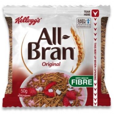 Cereal**All Bran PC Sachets 30x50gm Kelloggs