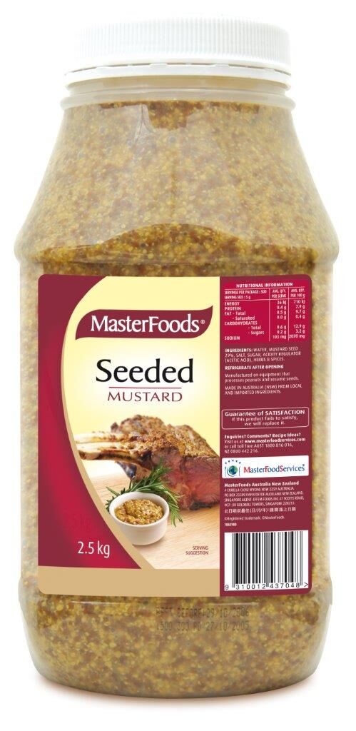 Mustard, Seeded 2.5Kg Masterfoods