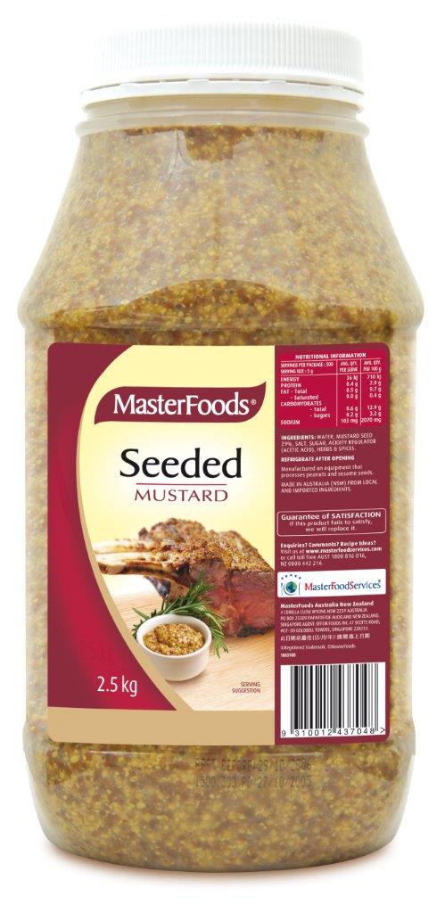 Mustard, Seeded 2.5Kg Masterfoods