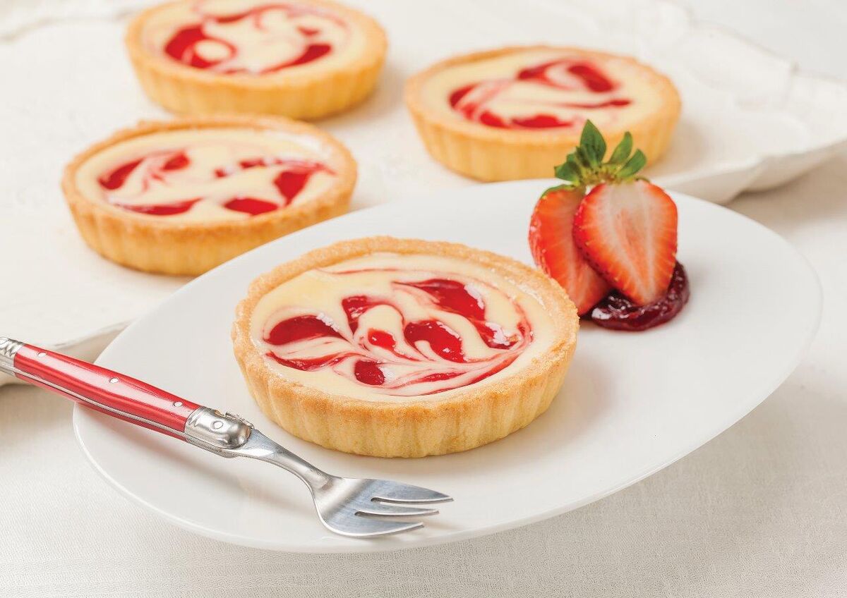 Tart, 1-840 Individual Strawberry Cheese Cake (6) Priestley’s (GF) (H)