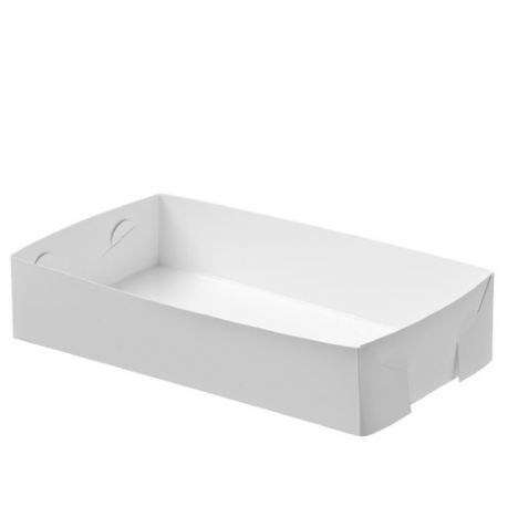 Huhtamaki Cake Tray White Foldable