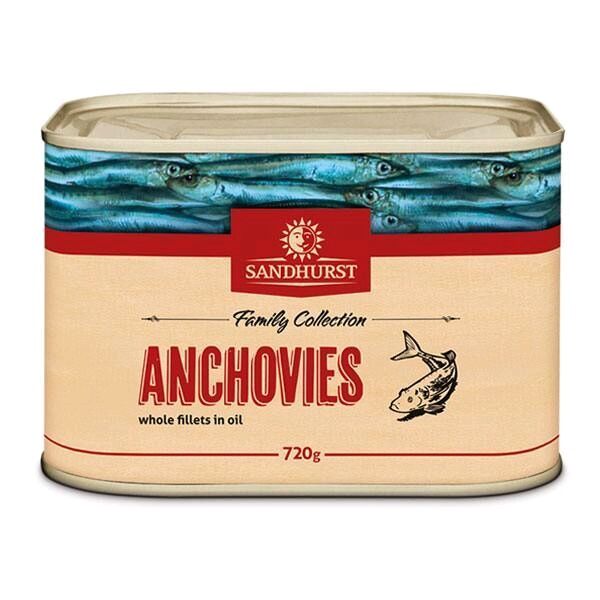 Anchovy, Fillet 720gm Tin Sandhurst