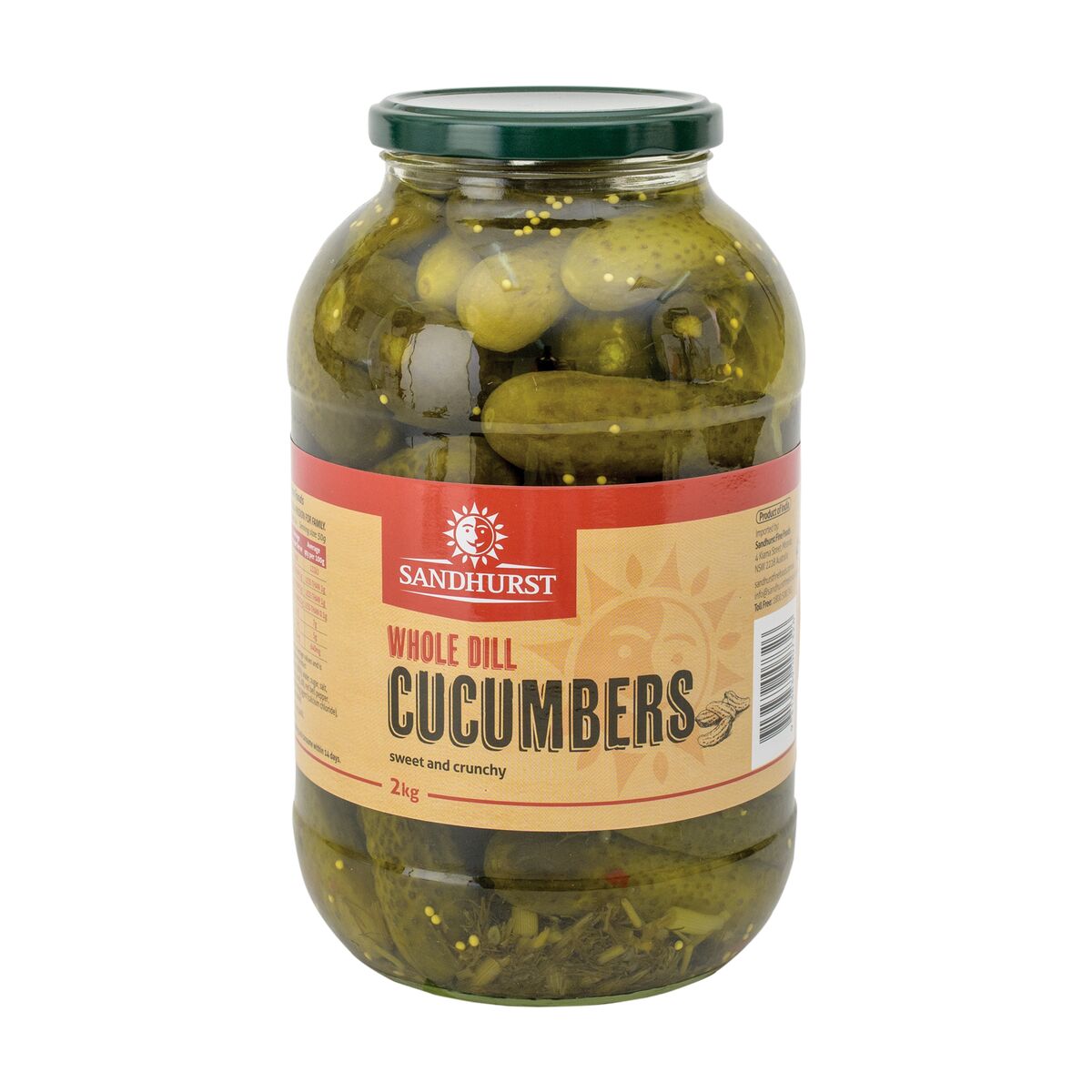 Cucumber, Dill 2Kg Sandhurst (VG) (GF)