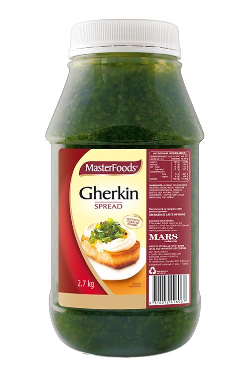 Gherkin Spread, 2.7Kg Masterfoods