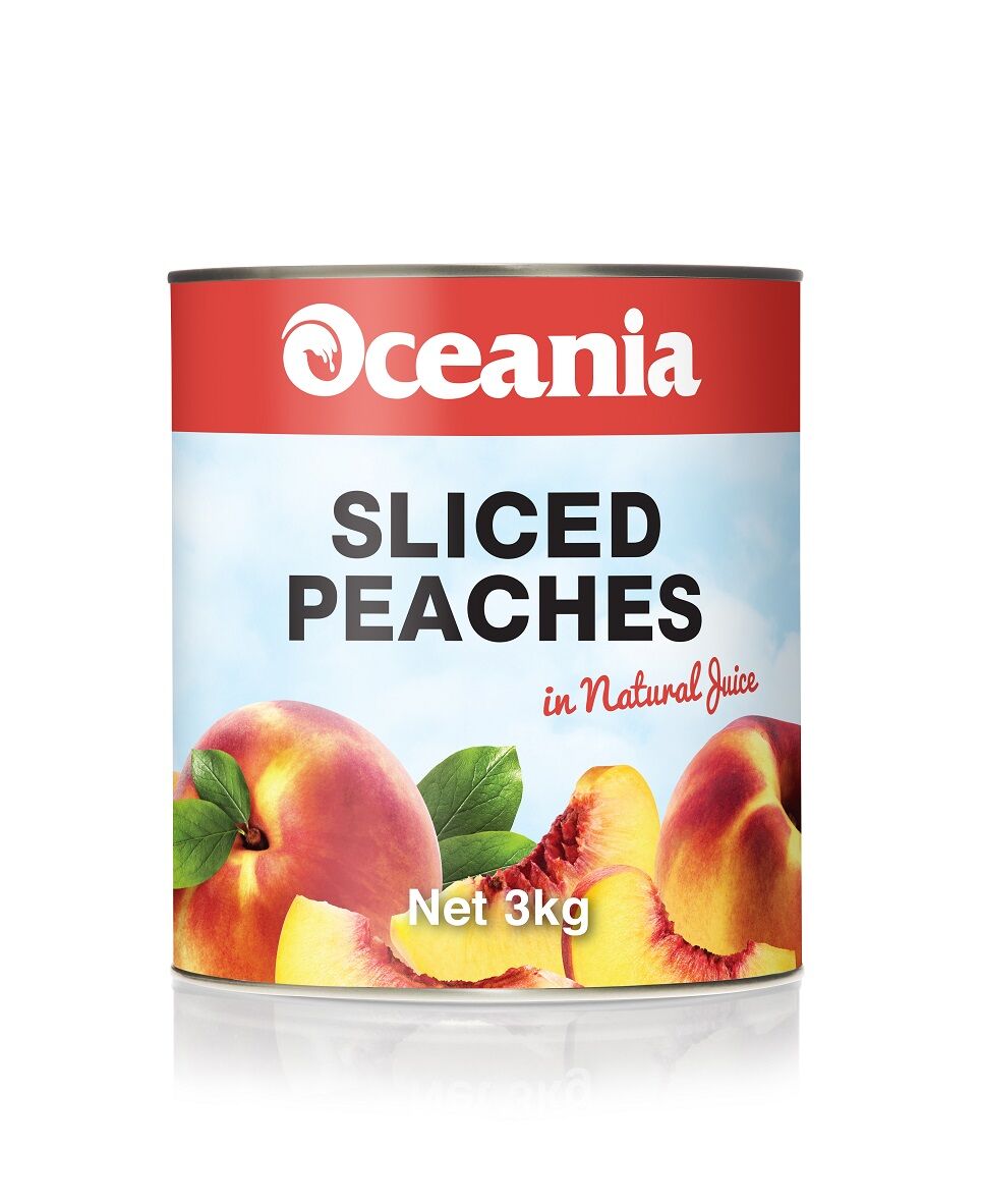 Peach, Slices in Natural Juice A10 Oceania (VG) (GF)