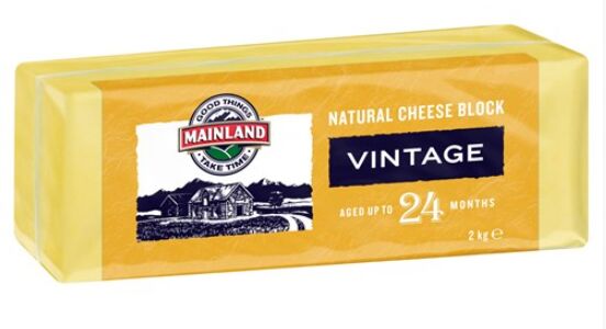 Cheese, Block Vintage 2kg Mainland