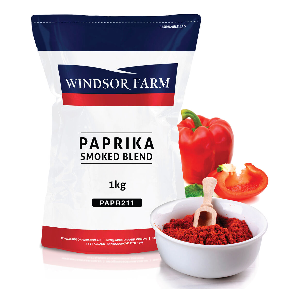 Paprika, Smoked Blend 1kg Windsor Farm