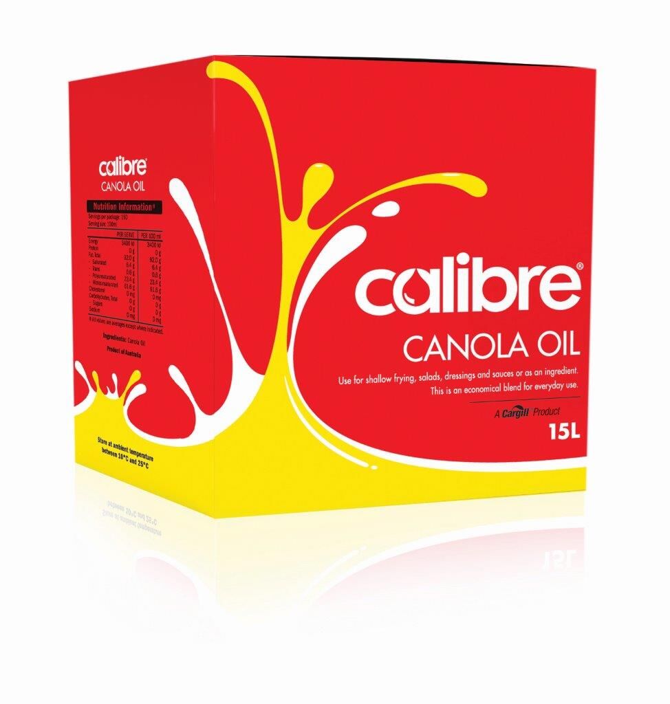 Vegetable Oil. 15L Canola BIB Calibre (VG) (GF) (H)