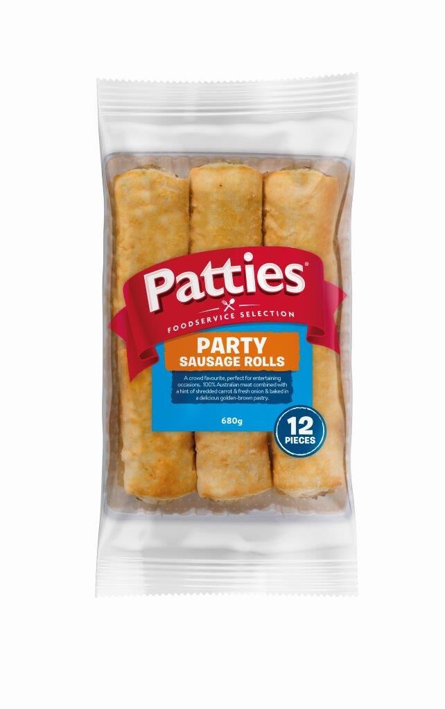 Sausage Roll, Party 72x57gm Patties